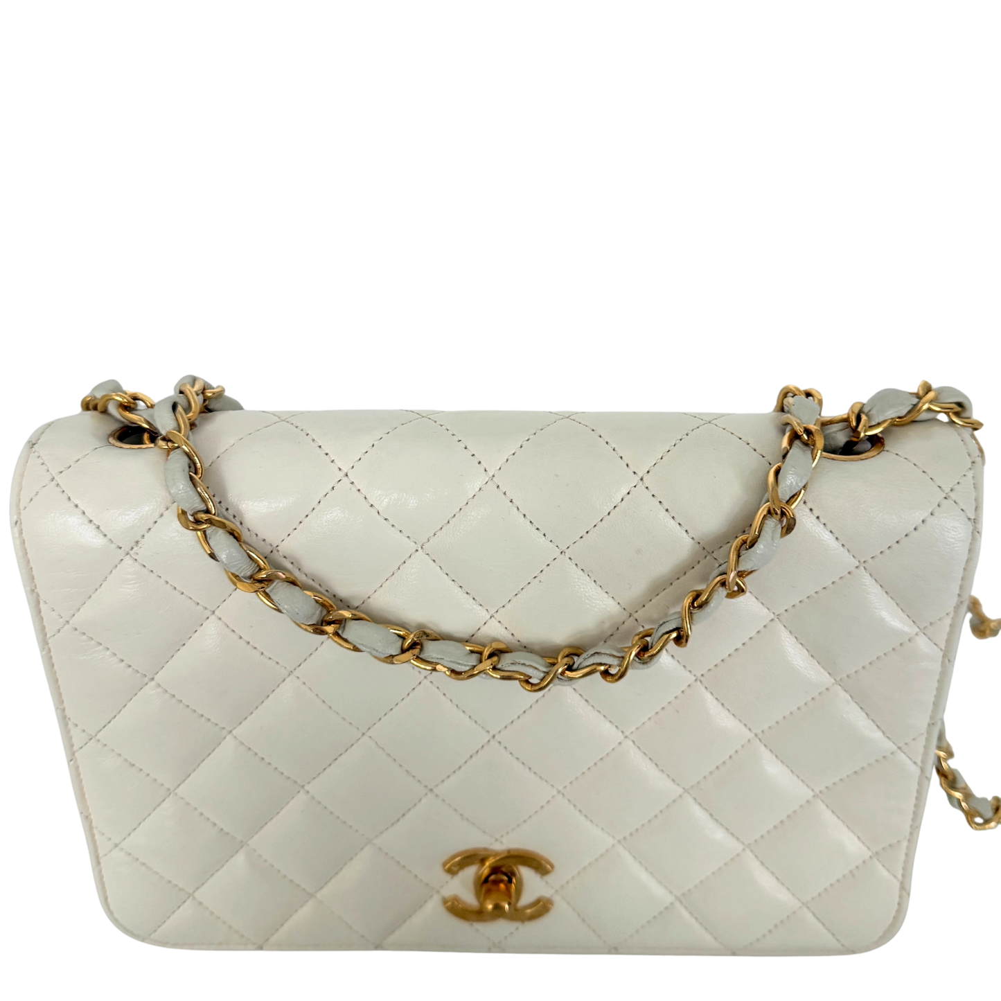 Chanel Timeless Single Flap Small Weiß / gut Chanel