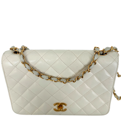 Chanel Timeless Single Flap Small Weiß / gut Chanel