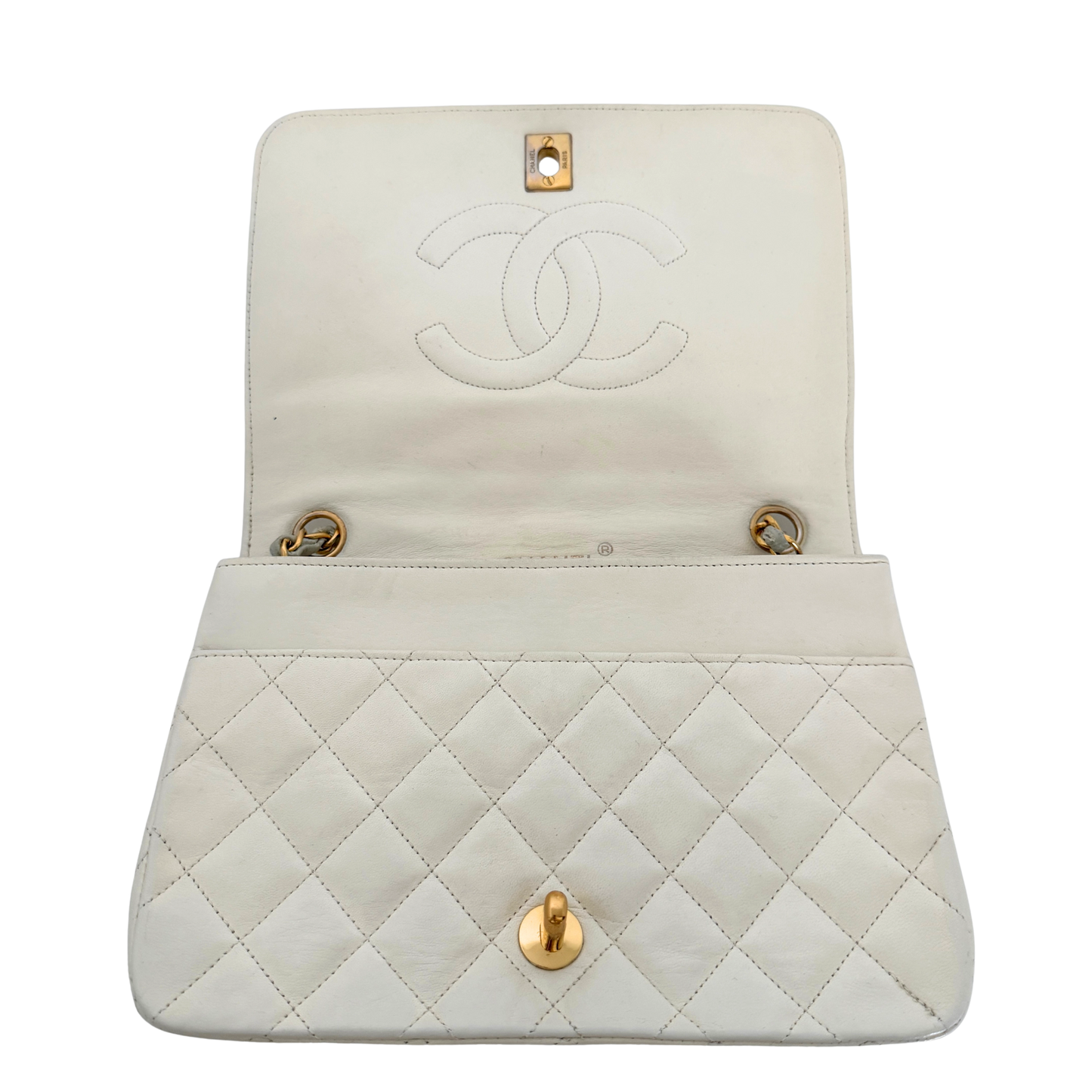 Chanel Timeless Single Flap Small Weiß / gut Chanel