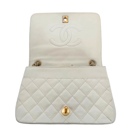 Chanel Timeless Single Flap Small Weiß / gut Chanel