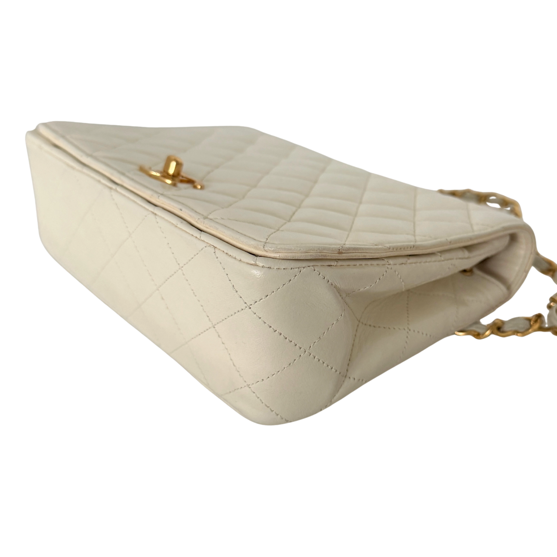 Chanel Timeless Single Flap Small Weiß / gut Chanel