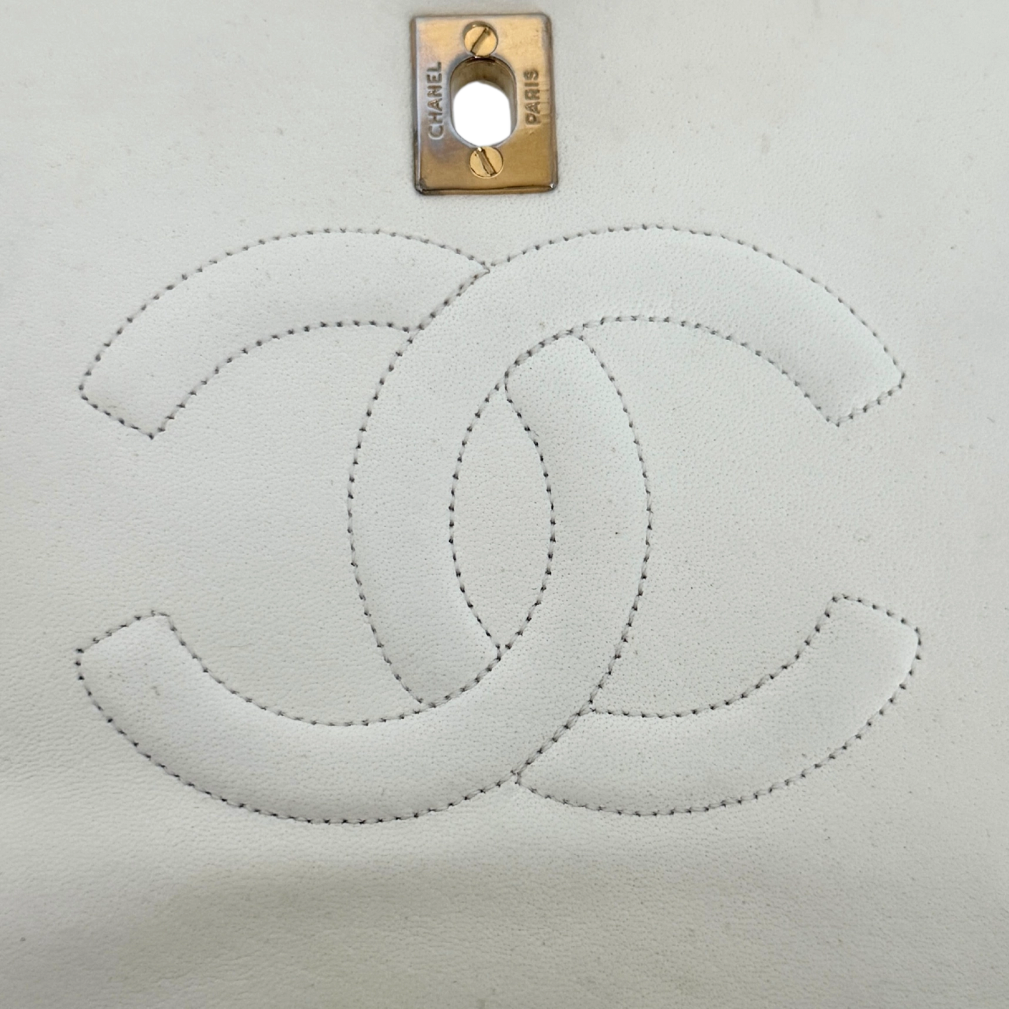Chanel Timeless Single Flap Small Weiß / gut Chanel