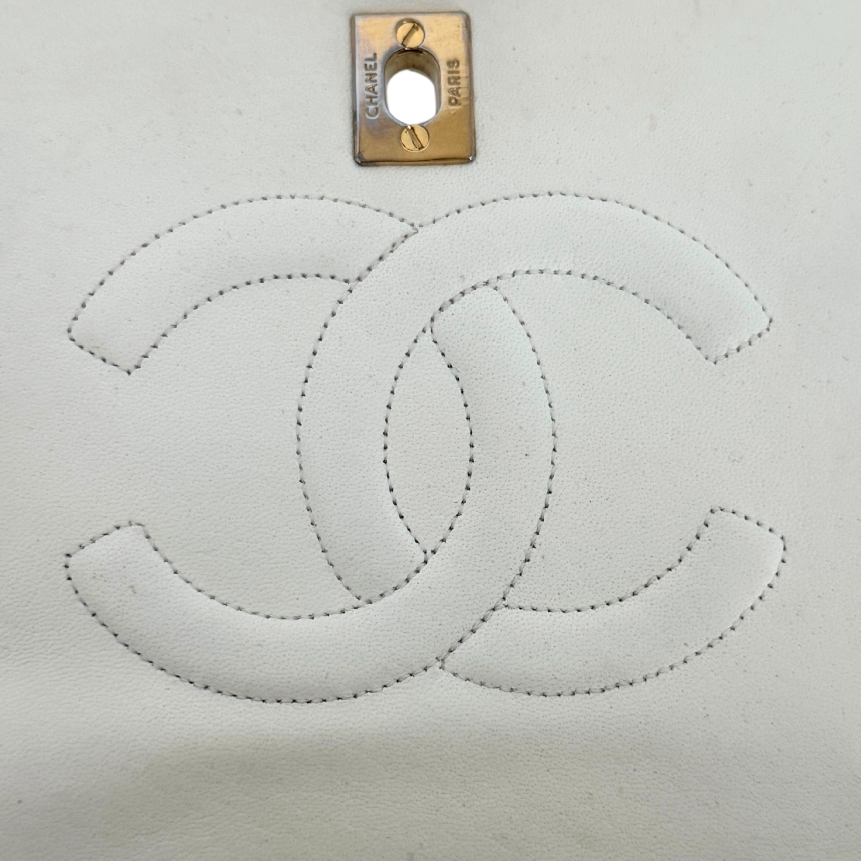 Chanel Timeless Single Flap Small Weiß / gut Chanel