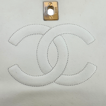 Chanel Timeless Single Flap Small Weiß / gut Chanel