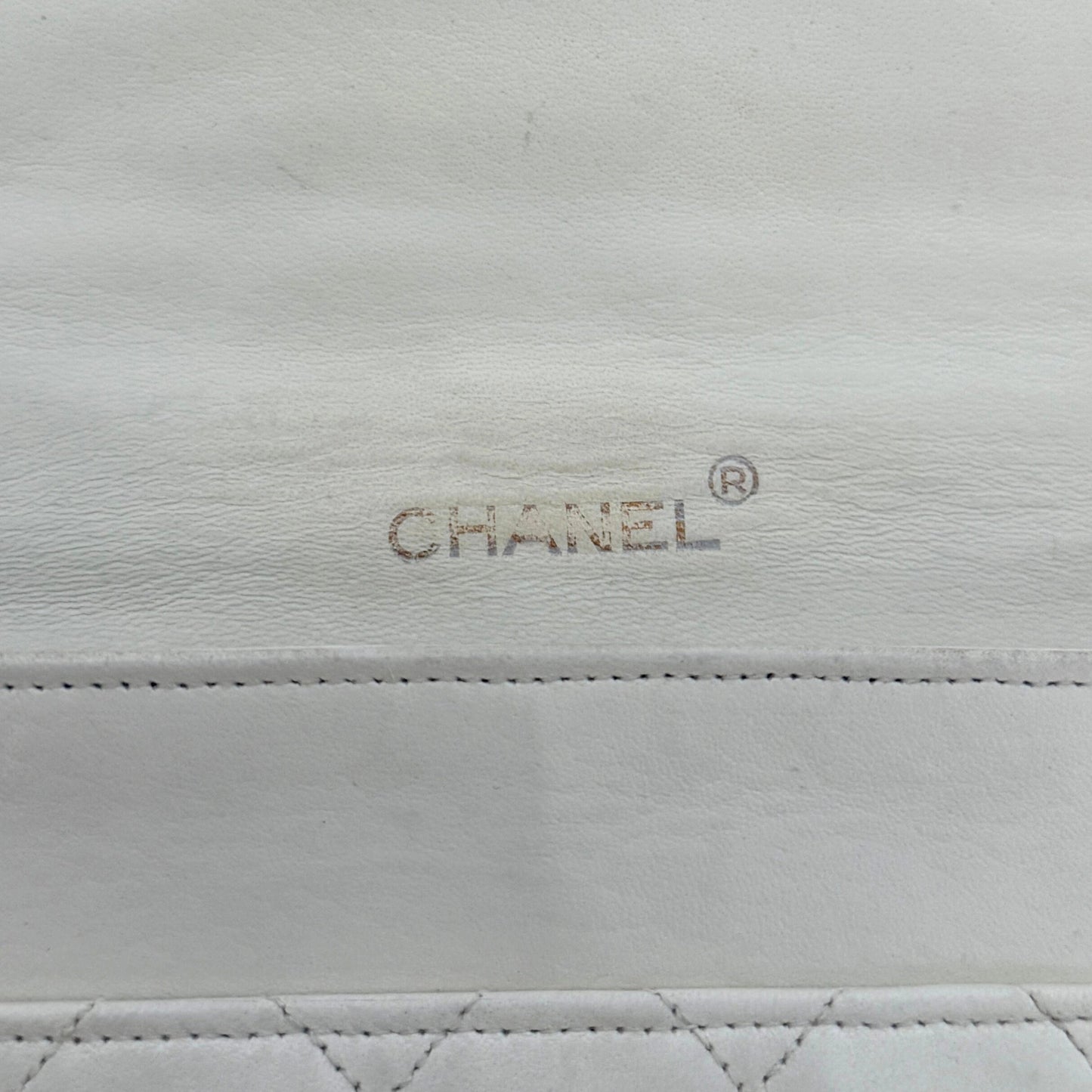 Chanel Timeless Single Flap Small Weiß / gut Chanel