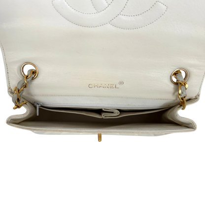 Chanel Timeless Single Flap Small Weiß / gut Chanel