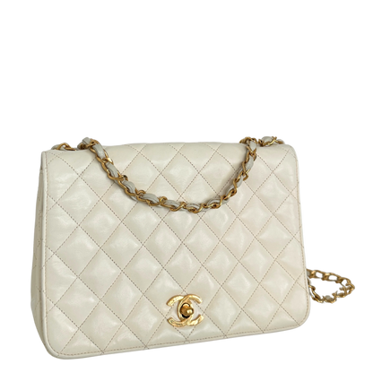 Chanel Timeless Single Flap Small Weiß / gut Chanel