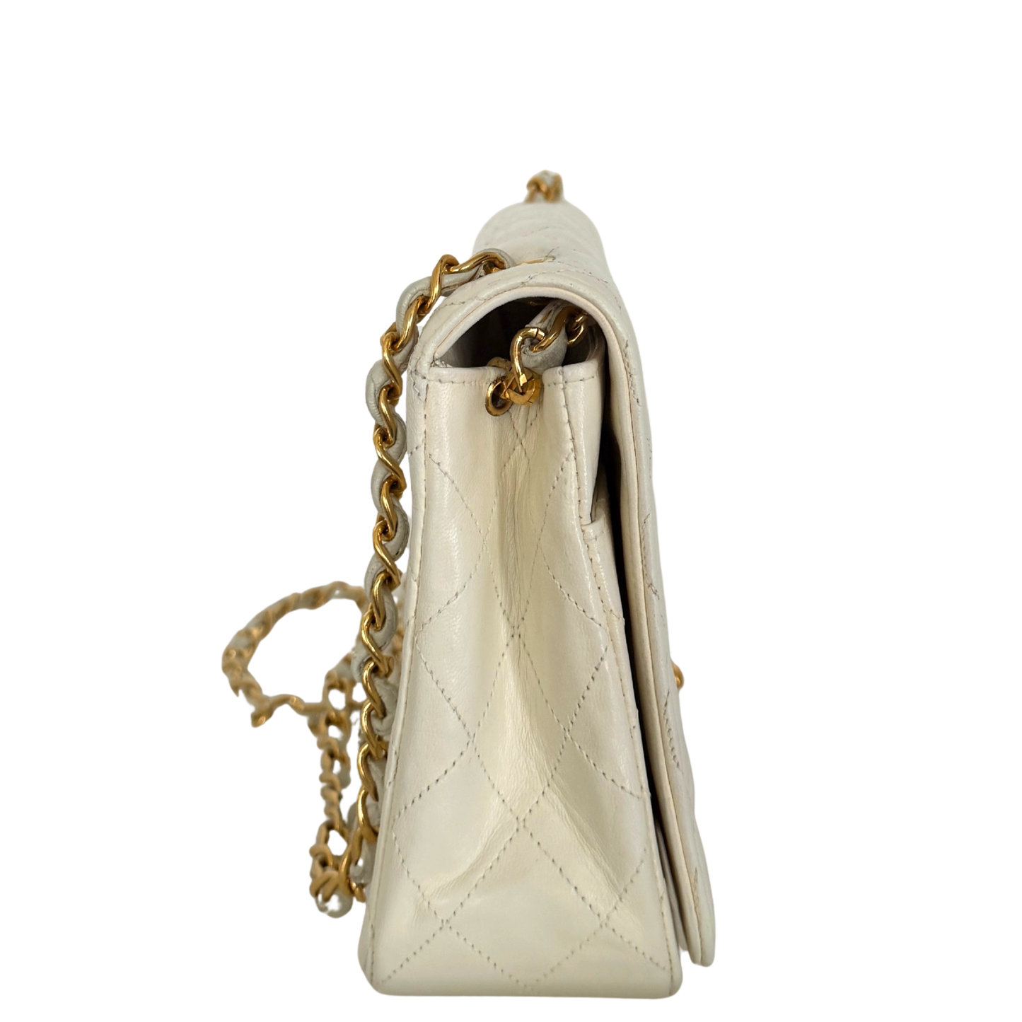 Chanel Timeless Single Flap Small Weiß / gut Chanel