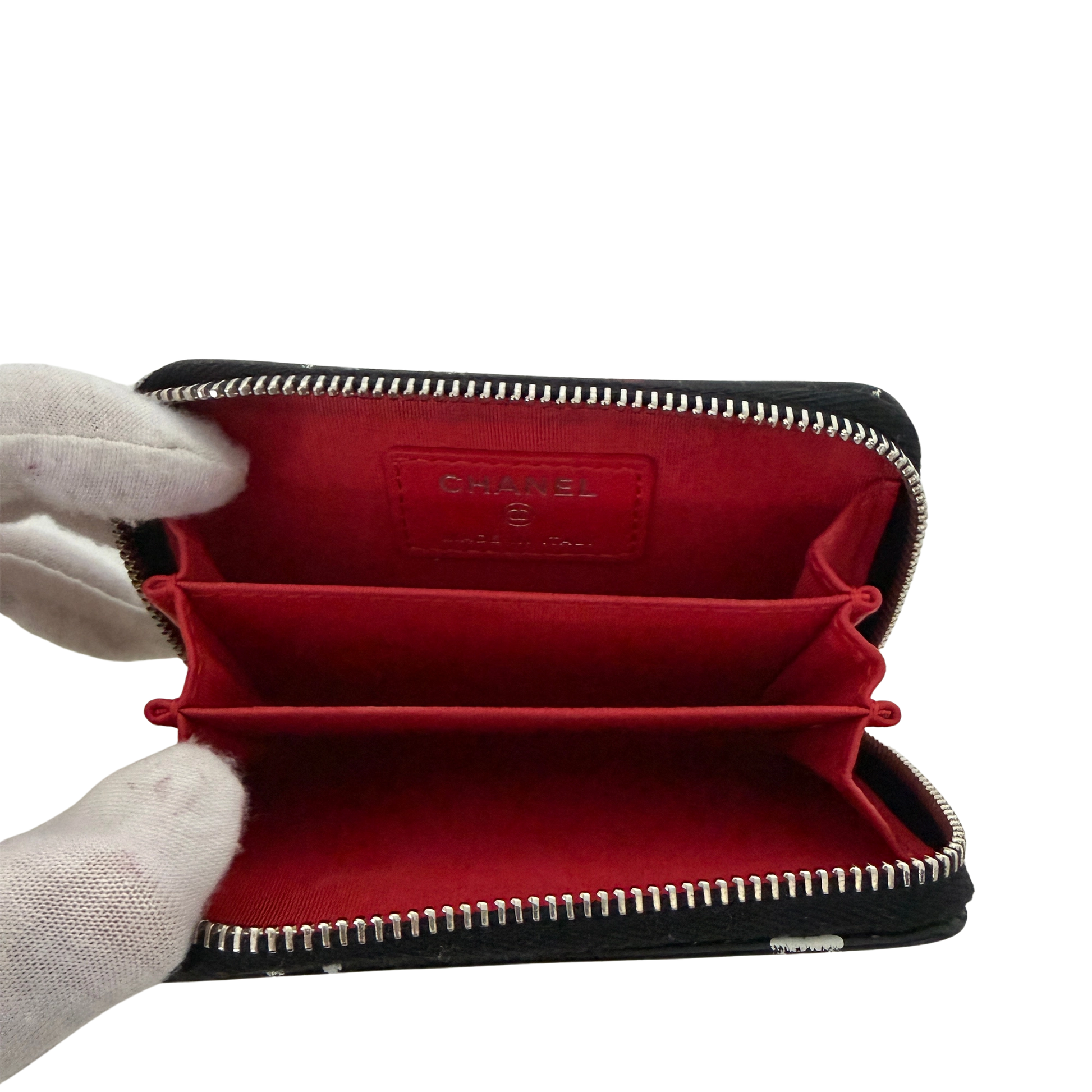 Chanel CC Lammleder Geldbörse Multicolor  / sehr gut Louis Vuitton