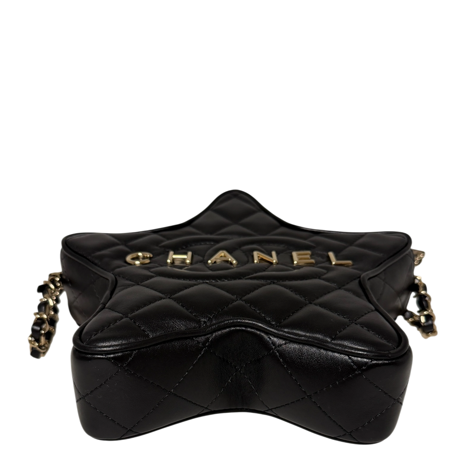 Chanl Walk of Fame Star Bag schwarz Lammleder Fullset / neuwertig Chanel