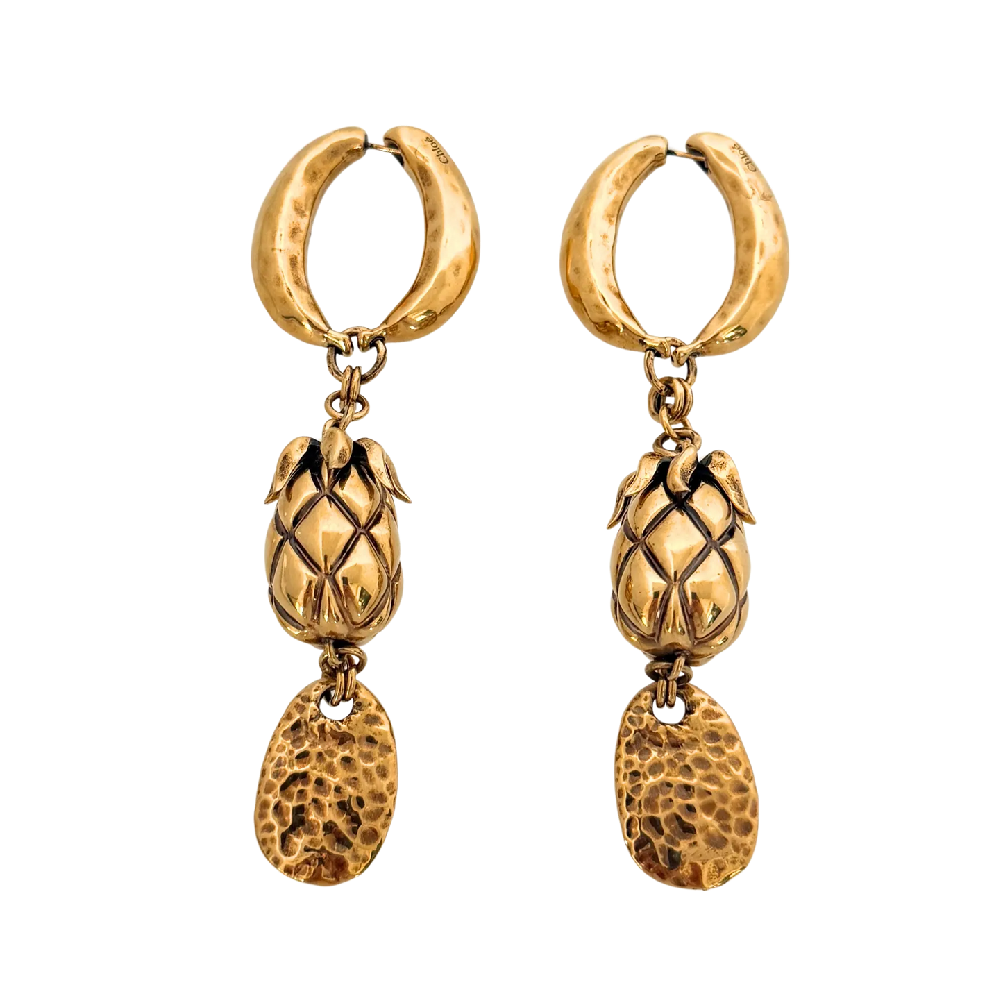 Chloé Fruits Ohrringe Gold / neuwertig Chloé