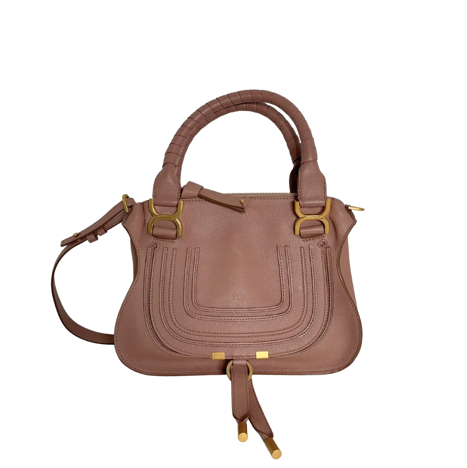 Chloé Marcie Small Handtasche Woodrose Leder / neuwertig Chloé