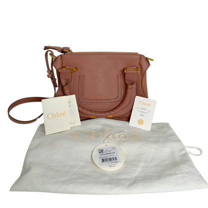 Chloé Marcie Small Handtasche Woodrose Leder / neuwertig Chloé