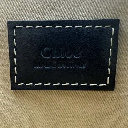 Chloé Woody Tote Bag aus Leinen beige / sehr gut Echtheitscheck