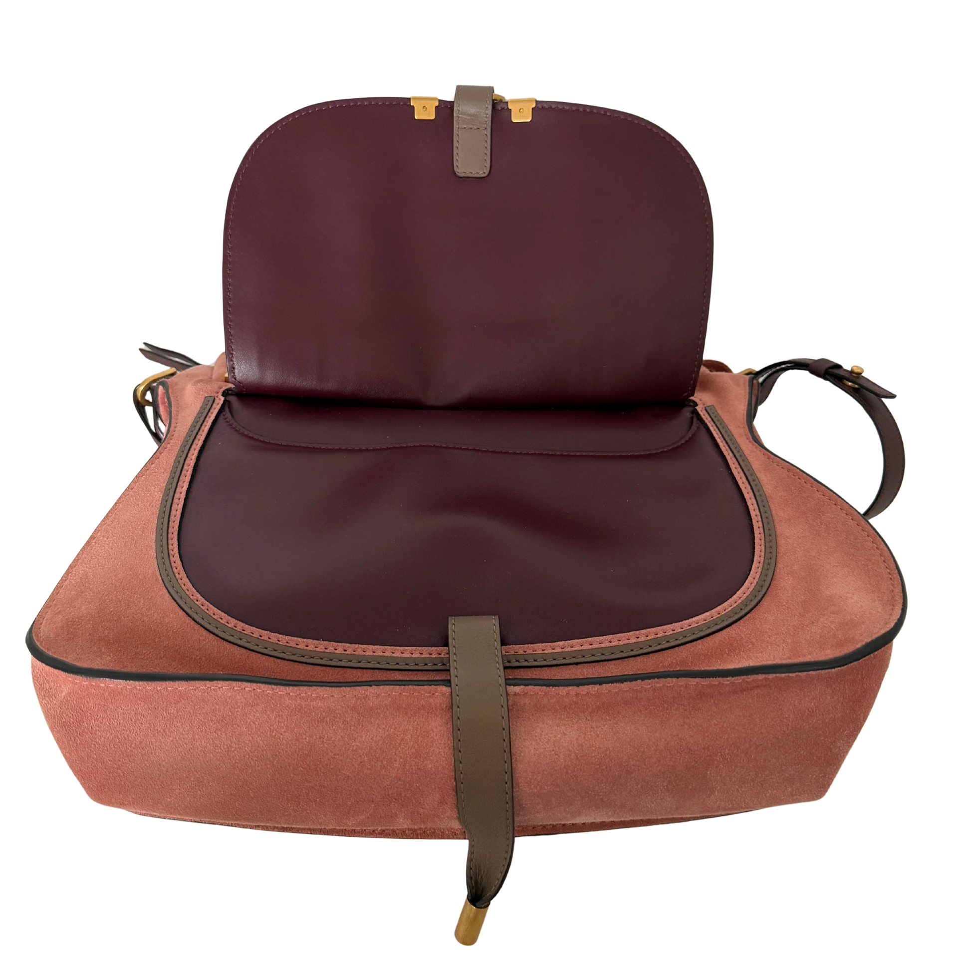 Chloé Marcie Medium Wildleder Canyon Rose / sehr gut Chloé