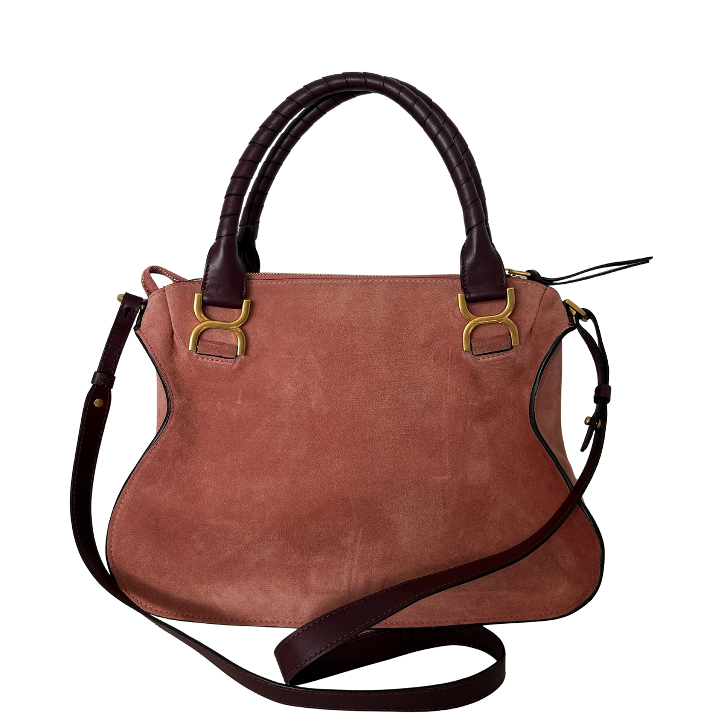 Chloé Marcie Medium Wildleder Canyon Rose / sehr gut Chloé