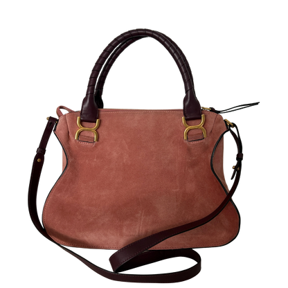 Chloé Marcie Medium Wildleder Canyon Rose / sehr gut Chloé