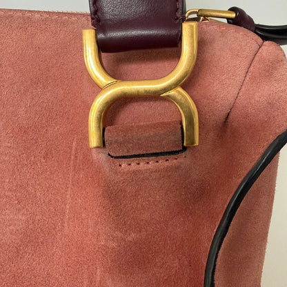 Chloé Marcie Medium Wildleder Canyon Rose / sehr gut Chloé