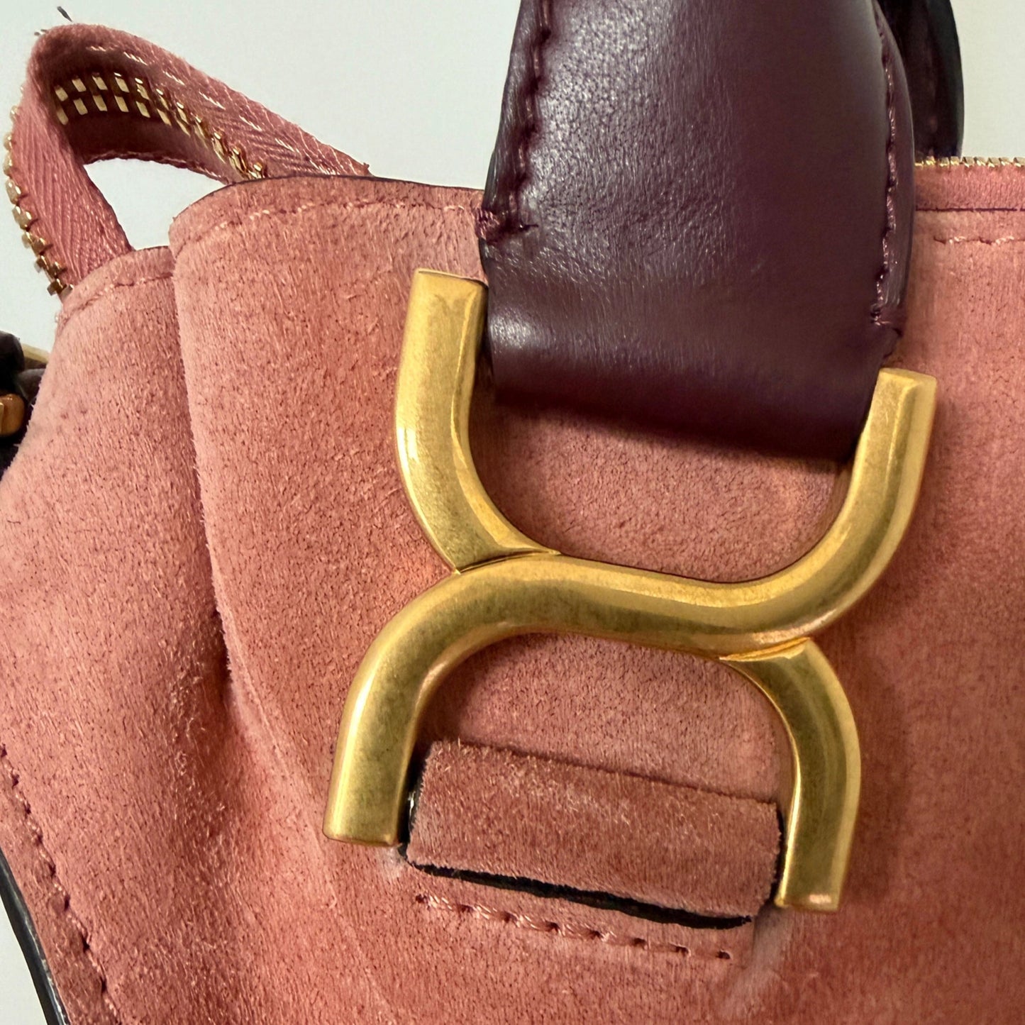 Chloé Marcie Medium Wildleder Canyon Rose / sehr gut Chloé