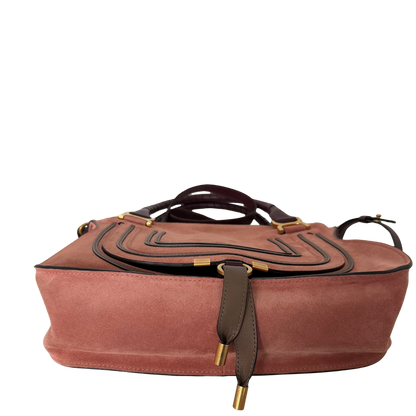 Chloé Marcie Medium Wildleder Canyon Rose / sehr gut Chloé