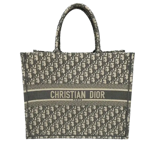 Christian Dior Book Tote Large Oblique grey / Ungetragen - Echtheitscheck