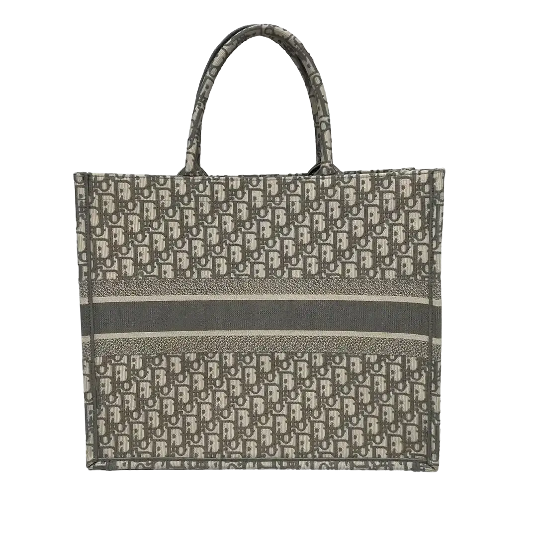 Christian Dior Book Tote Large Oblique grey / Ungetragen - Echtheitscheck