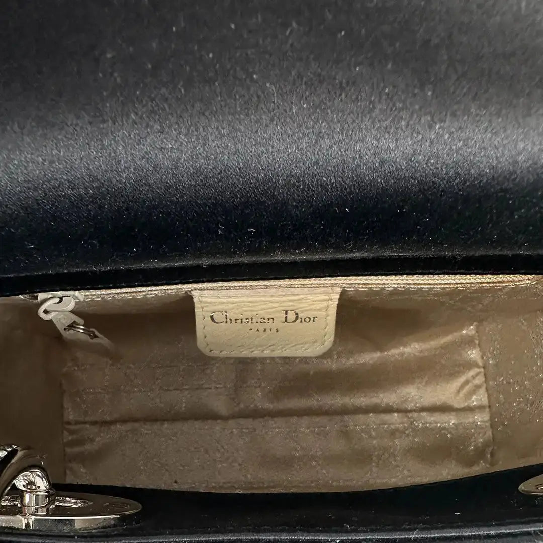 Christian Dior Mini Lady Dior schwarz Samt mit Kristallen limitiert / sehr gut Dior