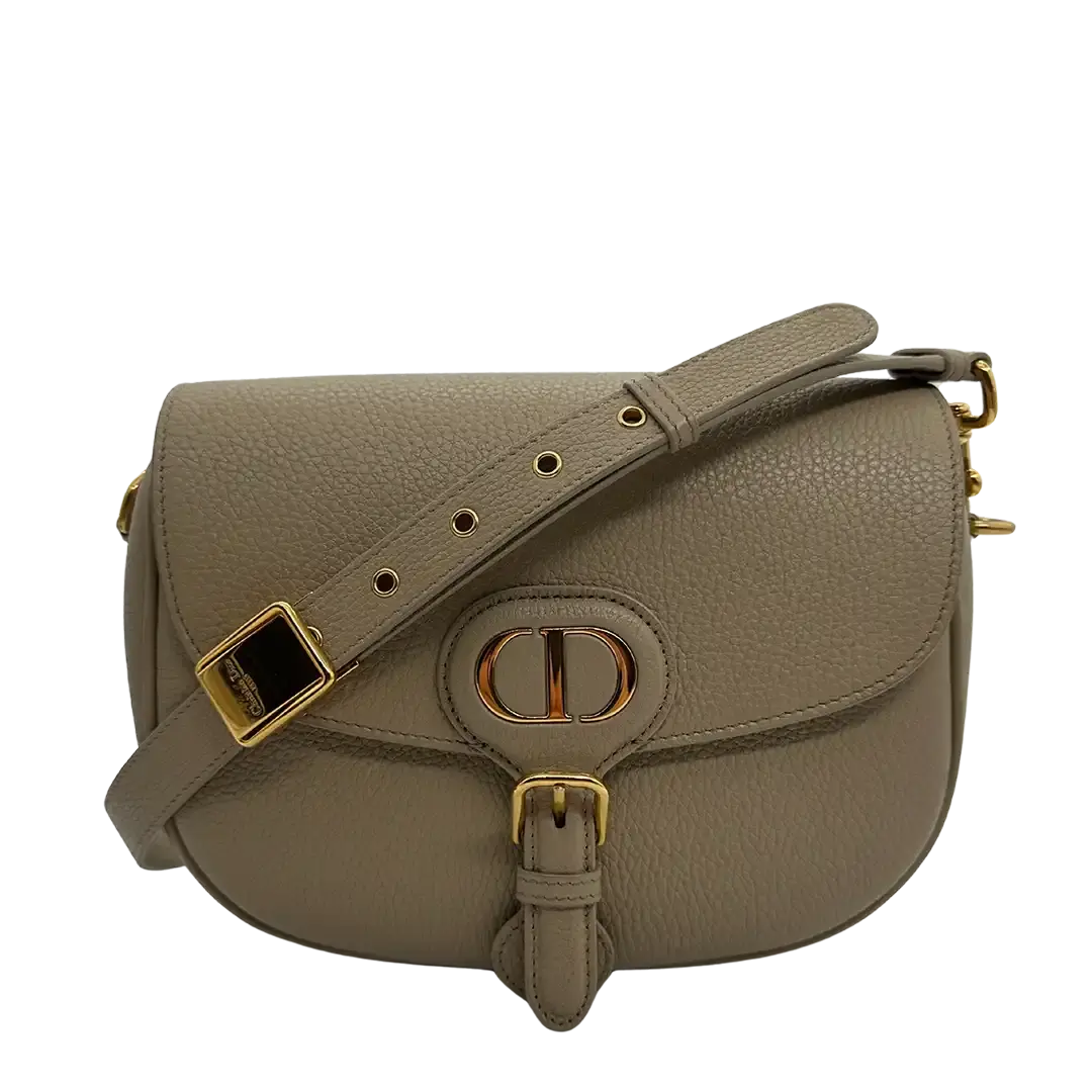 Christian Dior mittelgroße Bobby beige Leder Fullset / sehr gut Dior