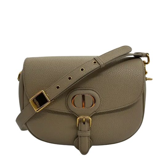Christian Dior mittelgroße Bobby beige Leder Fullset / sehr gut Dior