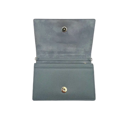 Christian Dior SLG 30 Montaigne 2 in 1 Pouch Kalbsleder wolkenblau / sehr gut Echtheitscheck
