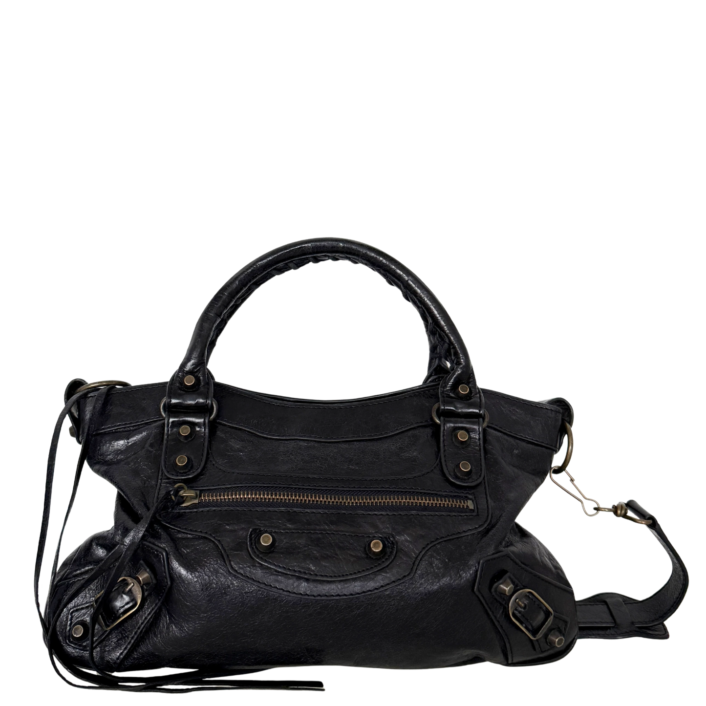 Balenciaga Le City Bag Mittelgroß Schwarz / sehr gut Balenciaga
