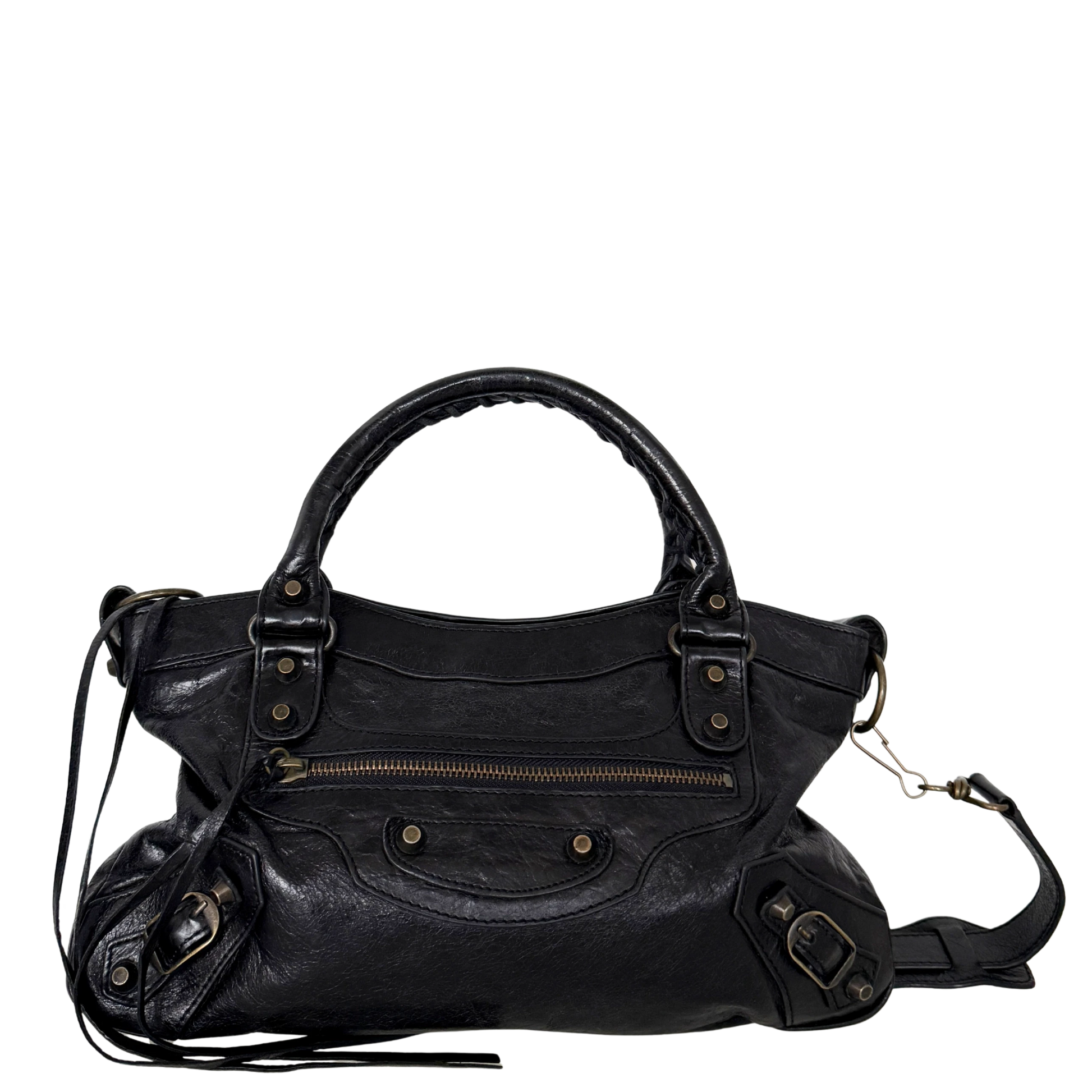 Balenciaga Le City Bag Mittelgroß Schwarz / sehr gut Balenciaga