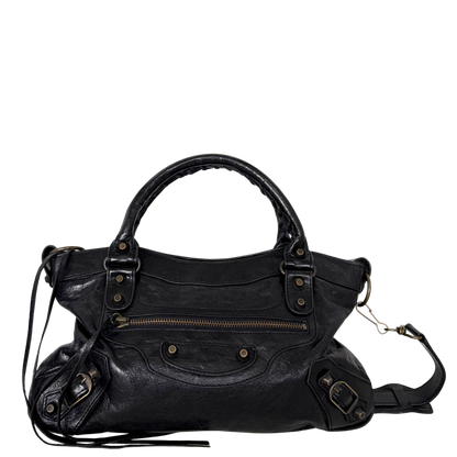 Balenciaga Le City Bag Mittelgroß Schwarz / sehr gut Balenciaga