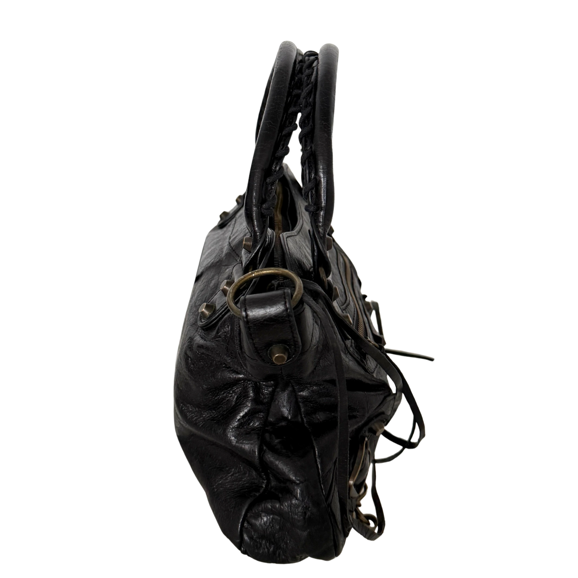 Balenciaga Le City Bag Mittelgroß Schwarz / sehr gut Balenciaga