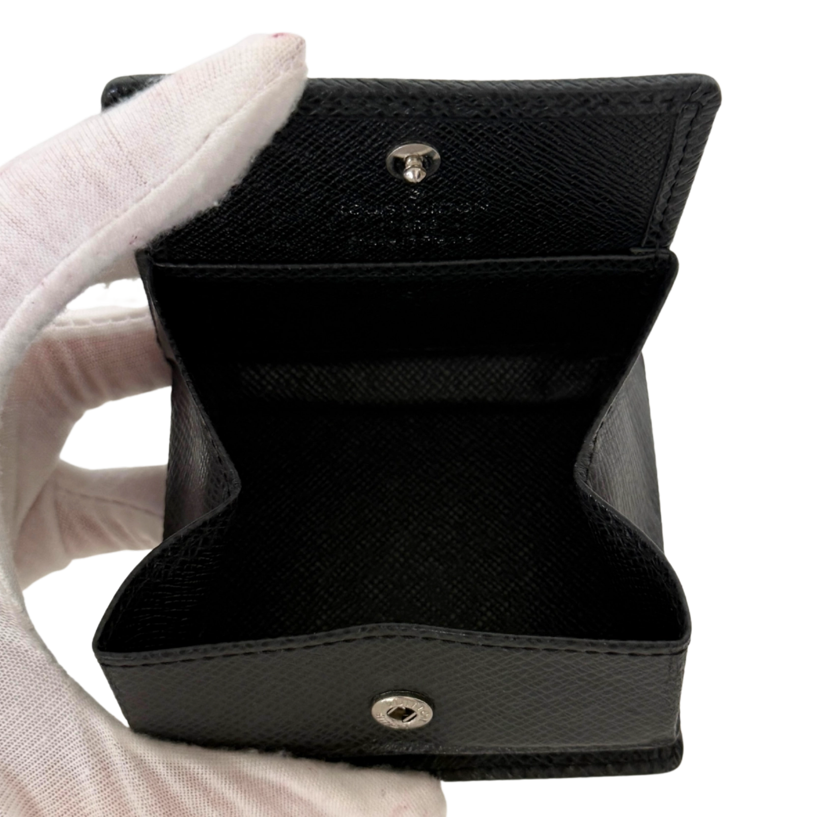 Louis Vuitton Coin Geldbörse Schwarz / sehr gut Louis Vuitton