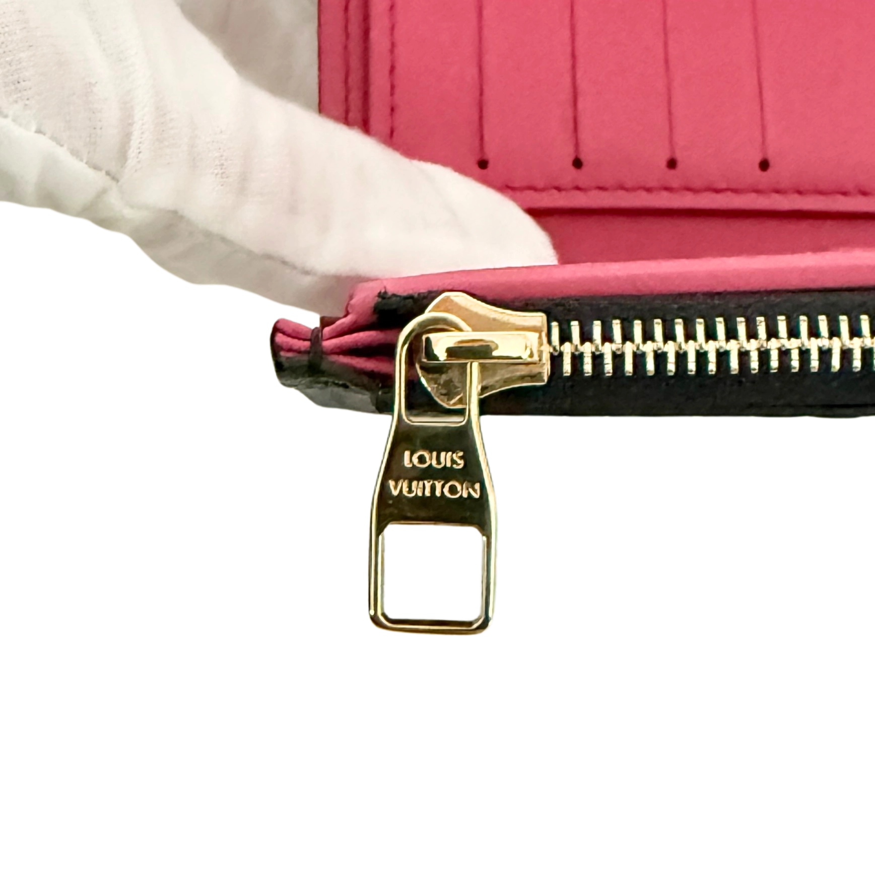 Louis Vuitton Compact Capucines Geldbörse Noir Rose / neuwertig Louis Vuitton