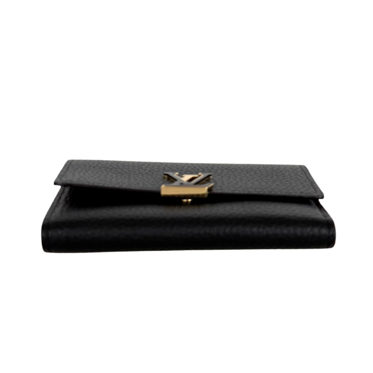 Louis Vuitton Compact Capucines Geldbörse Noir Rose / neuwertig Louis Vuitton