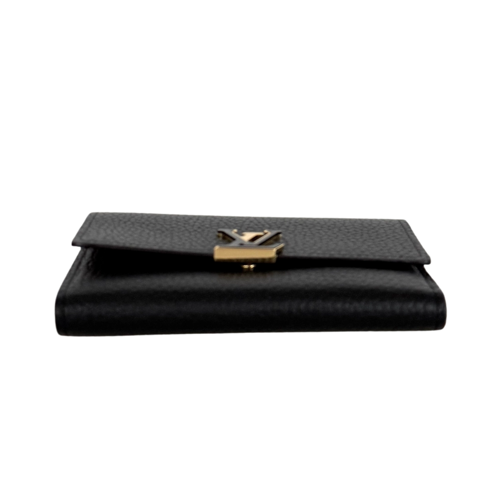 Louis Vuitton Compact Capucines Geldbörse Noir Rose / neuwertig Louis Vuitton