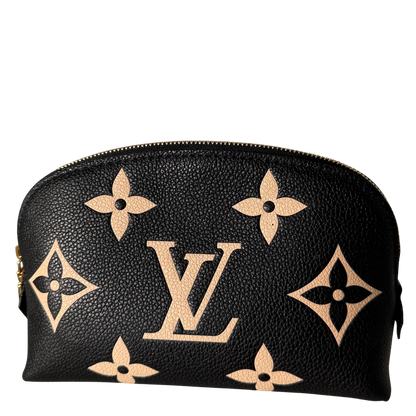 Louis Vuitton Cosmetic Pouch PM Monogram Empreinte Schwarz / sehr gut