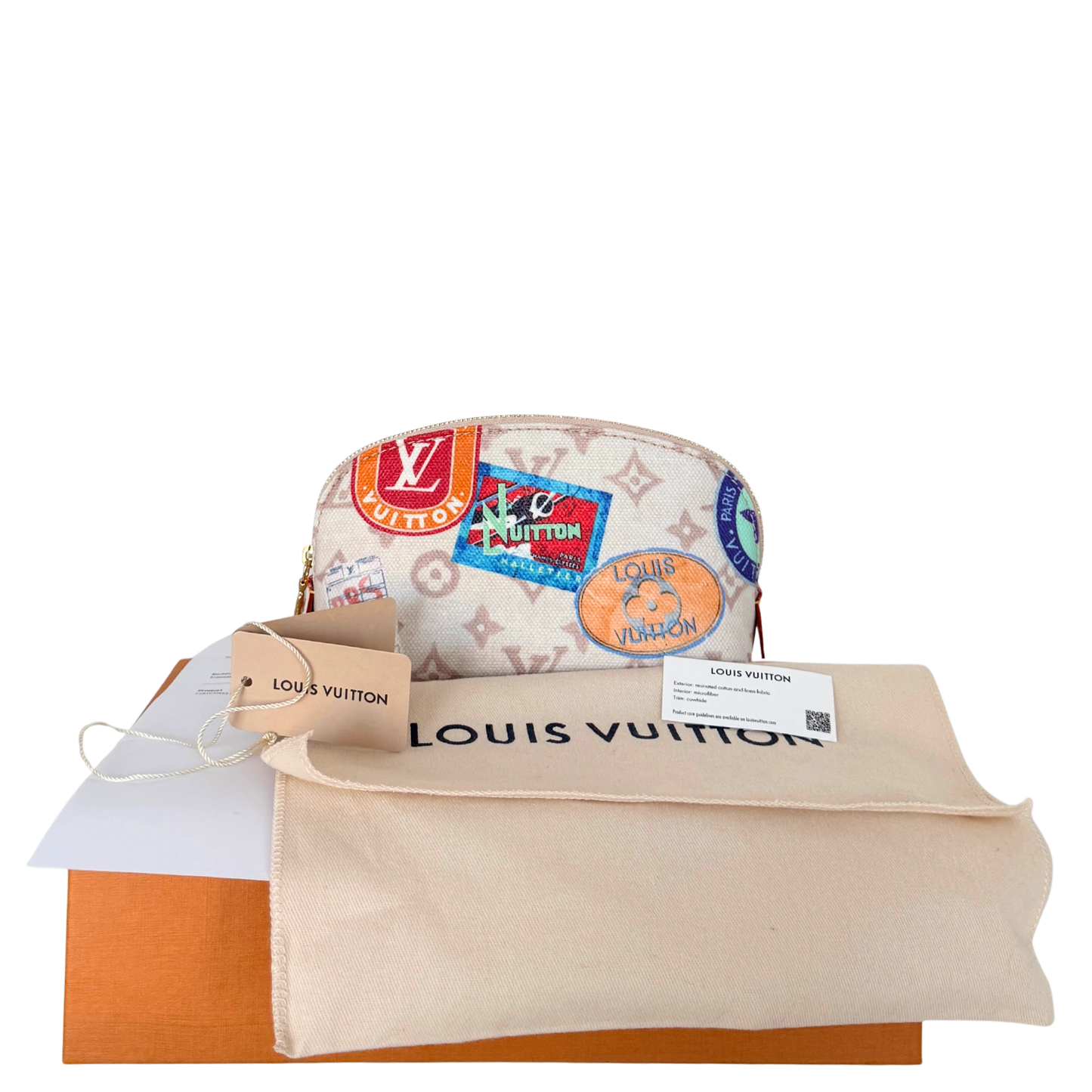 Louis Vuitton Cosmetic Pouch PM Dune Monogram Canvas Beige Fullset / neuwertig