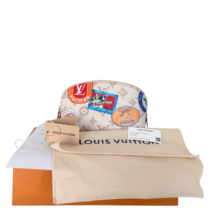 Louis Vuitton Cosmetic Pouch PM Dune Monogram Canvas Beige Fullset / neuwertig