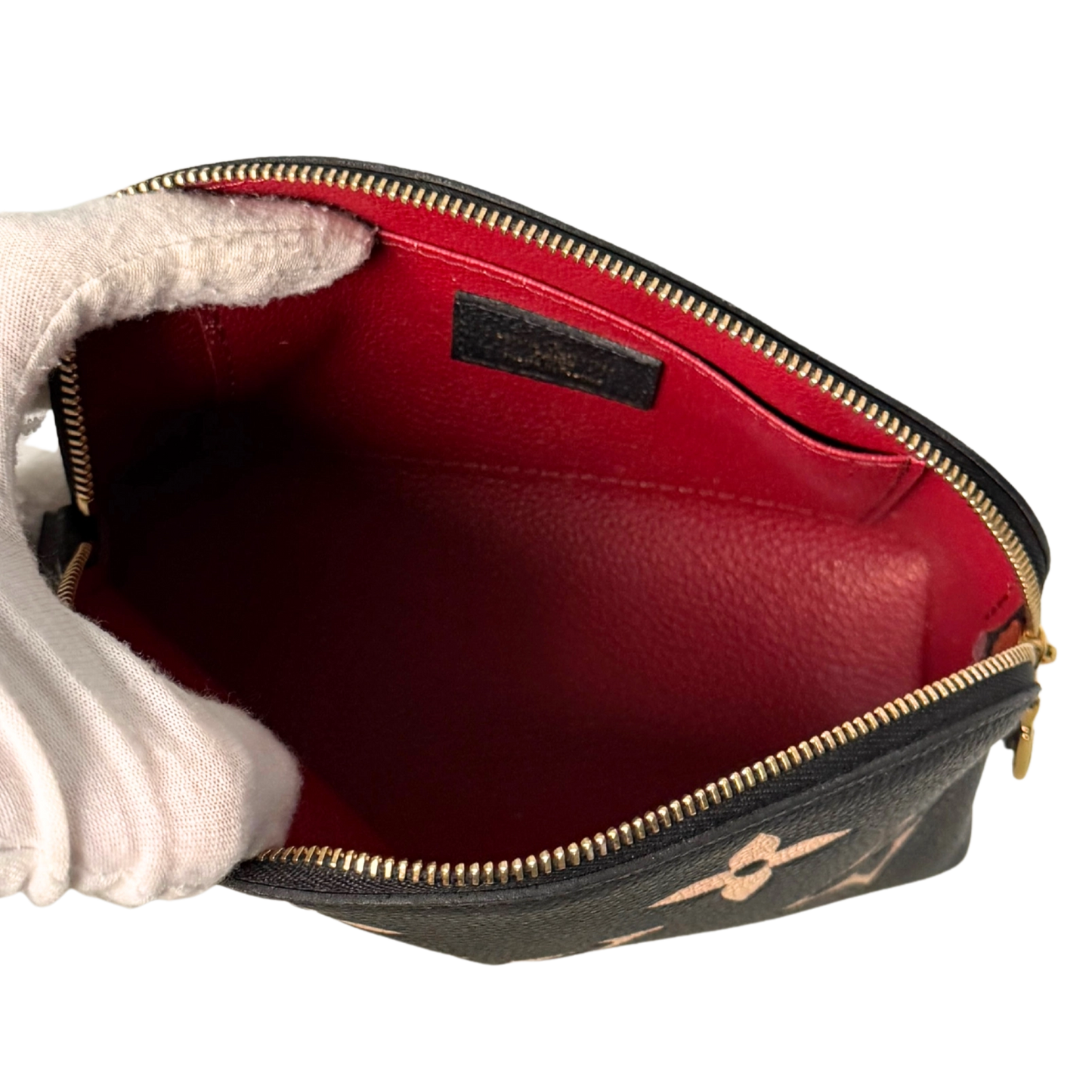 Louis Vuitton Cosmetic Pouch PM Monogram Empreinte Schwarz / sehr gut