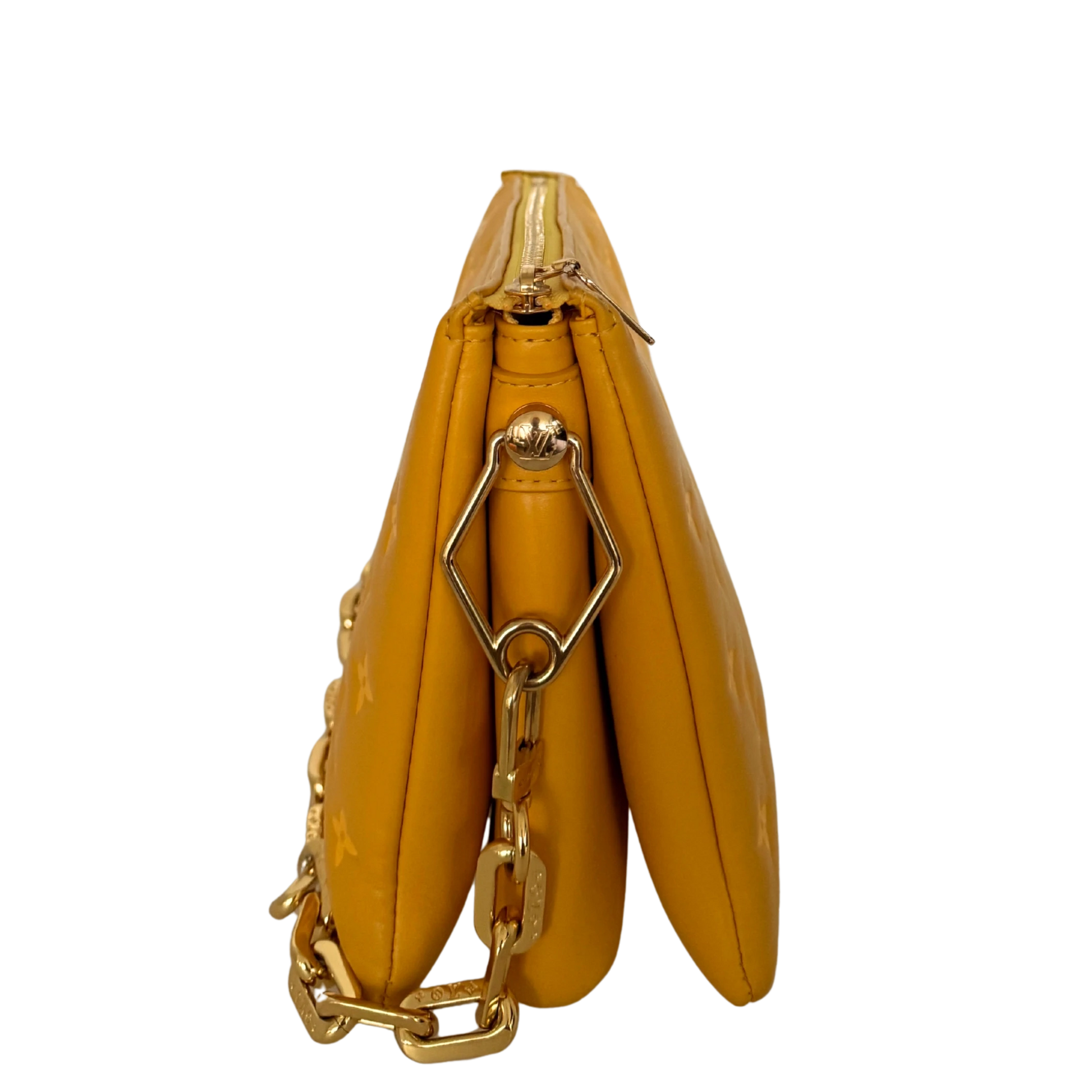 Louis Vuitton Monogram Empreinte PM Coussin Handtasche Gelb / gut Louis Vuitton