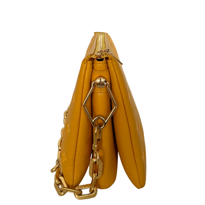 Louis Vuitton Monogram Empreinte PM Coussin Handtasche Gelb / gut Louis Vuitton