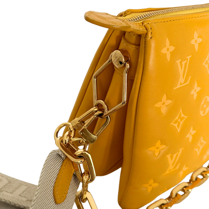 Louis Vuitton Monogram Empreinte PM Coussin Handtasche Gelb / gut Louis Vuitton