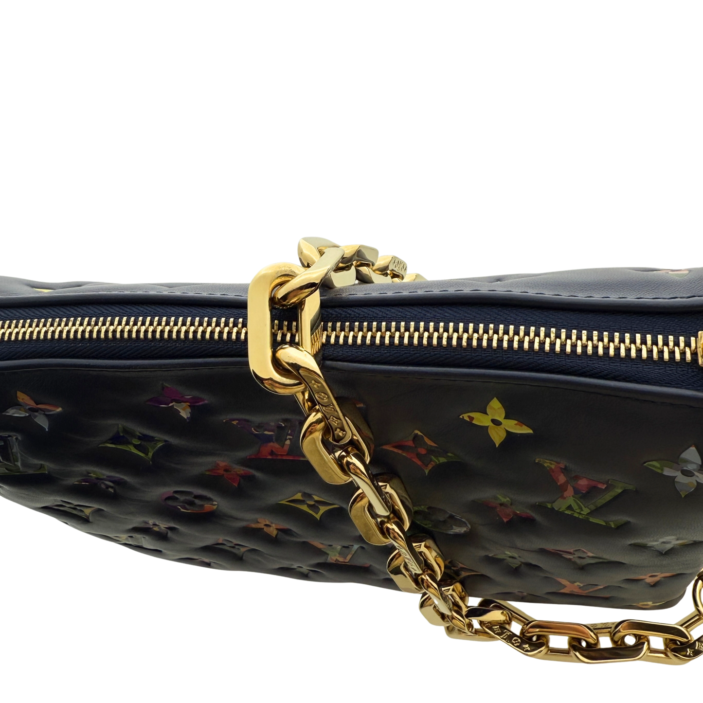 Louis Vuitton Coussin PM Garden Navyblau / sehr gut