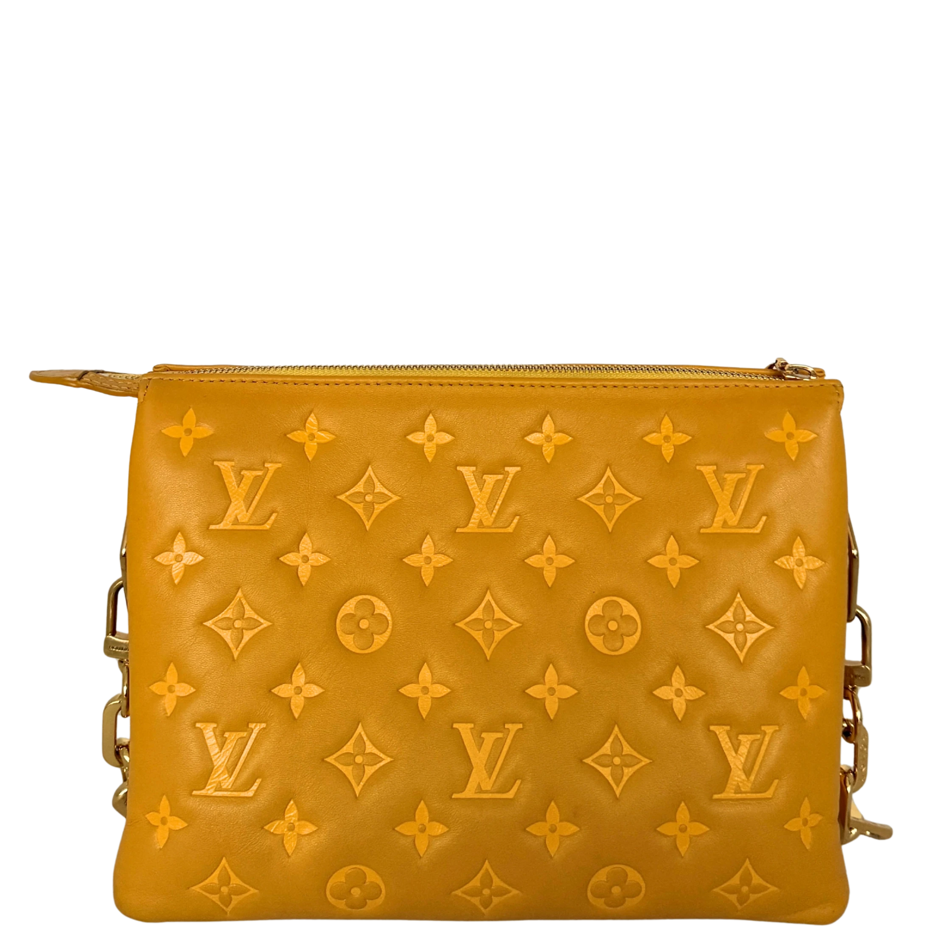 Louis Vuitton Monogram Empreinte PM Coussin Handtasche Gelb / gut Louis Vuitton