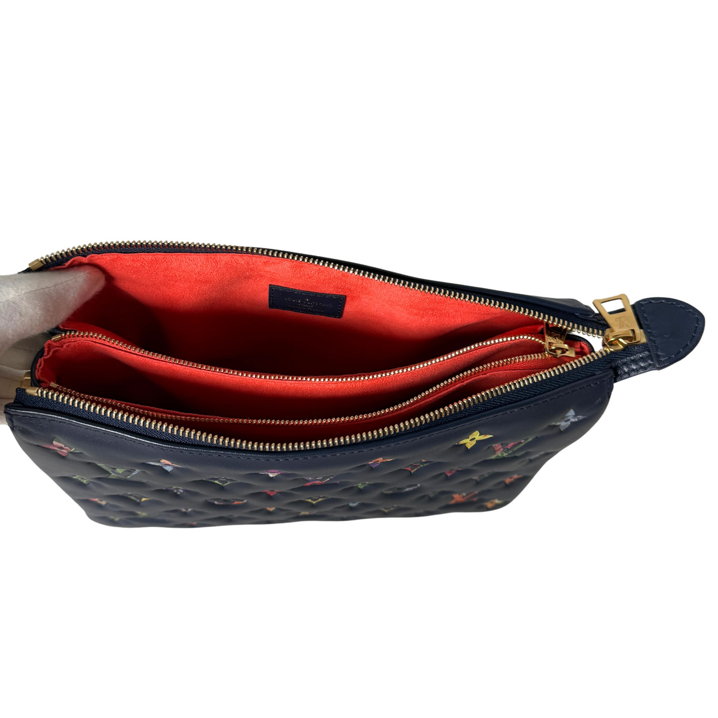 Louis Vuitton Coussin PM Garden Navyblau / sehr gut