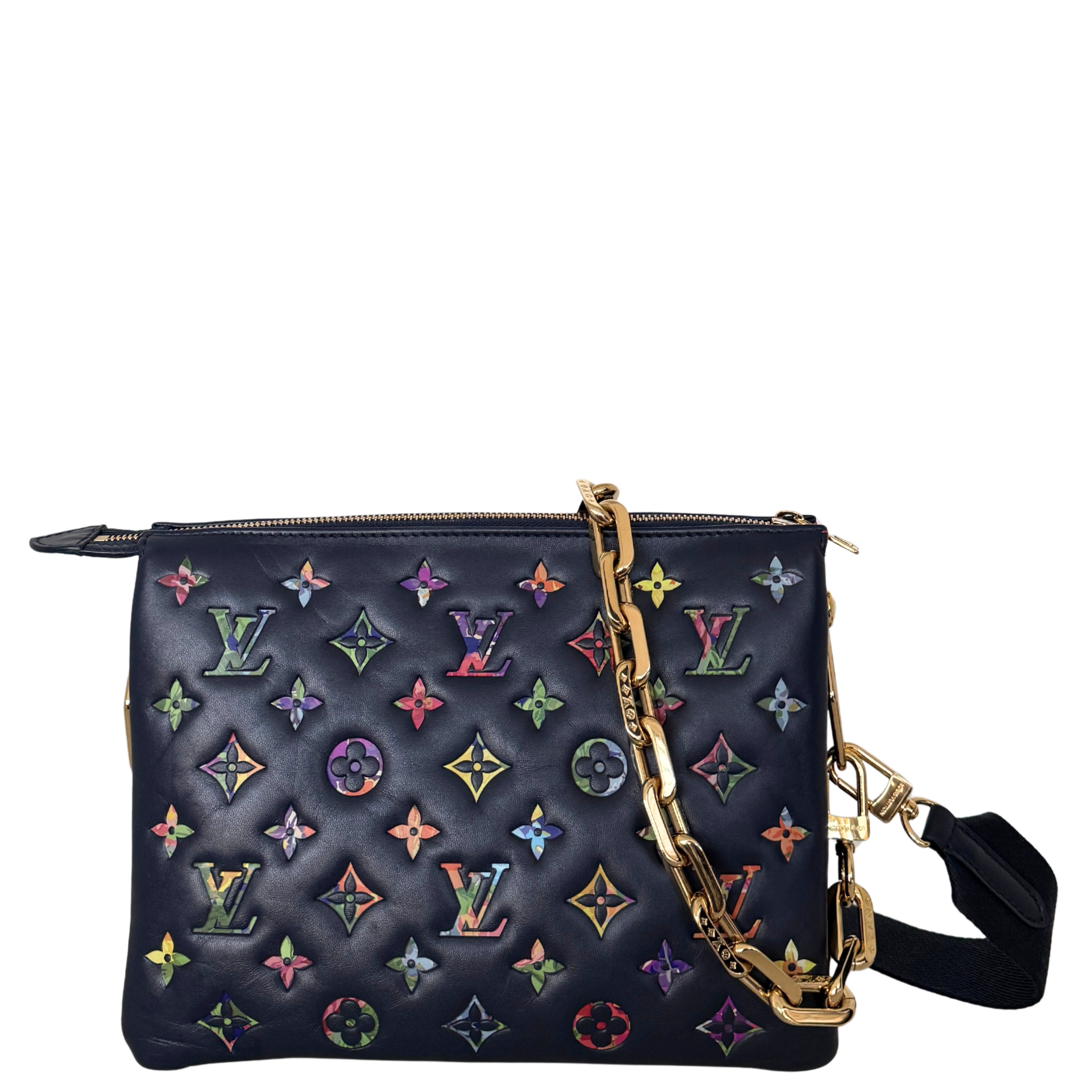 Louis Vuitton Coussin PM Garden Navyblau / sehr gut