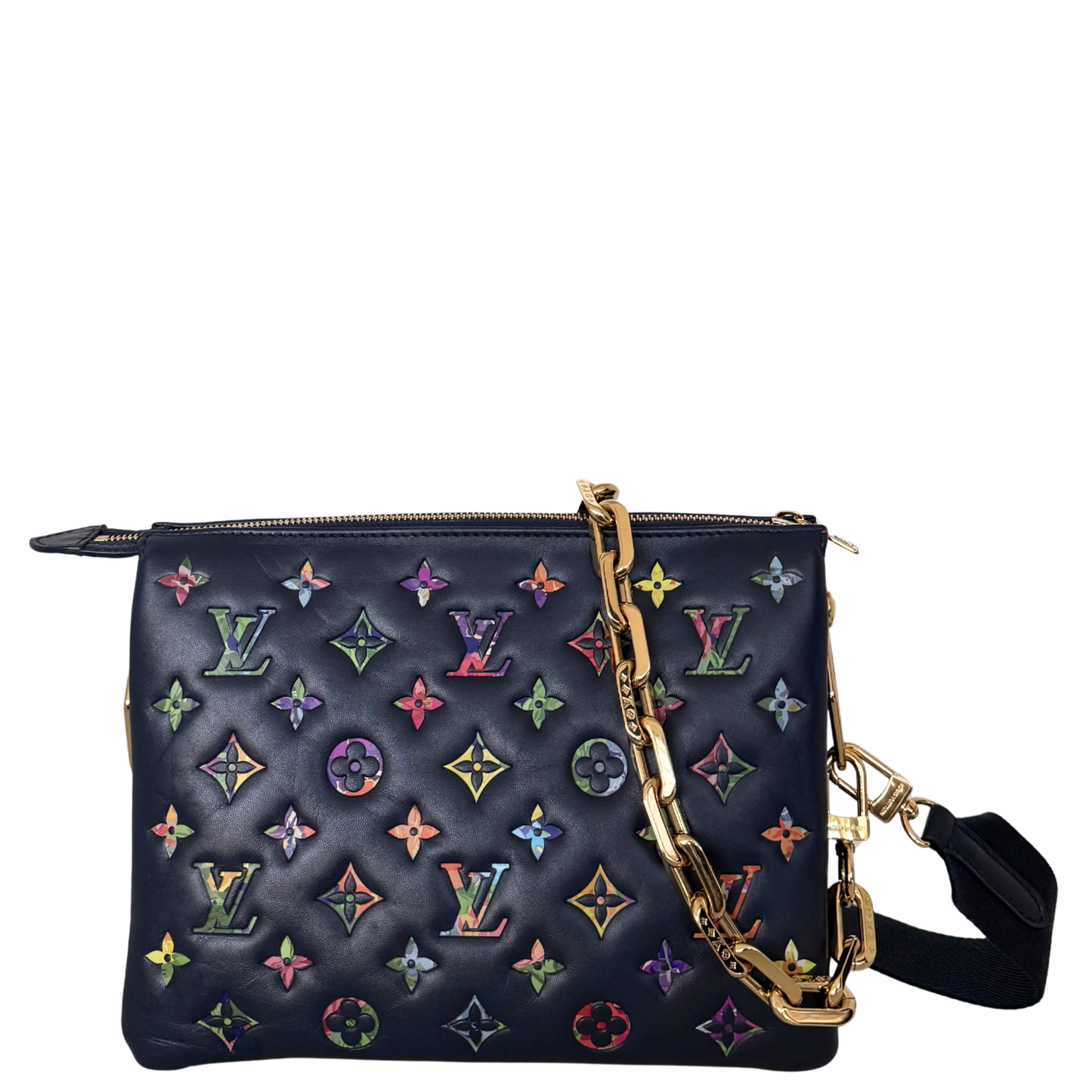 Louis Vuitton Coussin PM Garden Navyblau / sehr gut